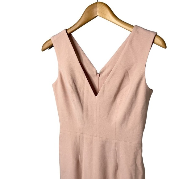 Dress The Population Sandy Sheath Midi Dress Powder Blush Size Small Sleeveless - Picture 2 of 8